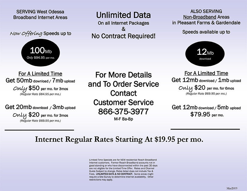 Reach Internet Odessa Tx